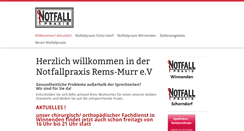 Desktop Screenshot of notfallpraxis-waiblingen.de